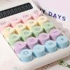 1pcs Colorful Desktop Office Calculator - Mechanical Keyboard/12-Digit Display Screen/LED Large Screen Display/Dopamine Color Design/Reusable