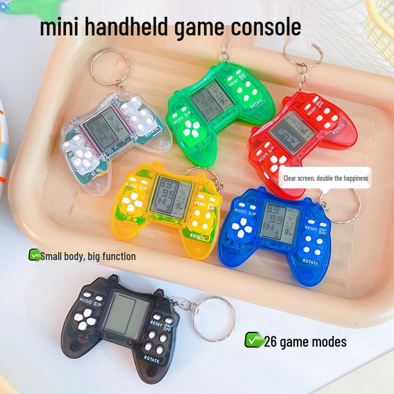 Mini Retro Handheld Tetris Game Keychain