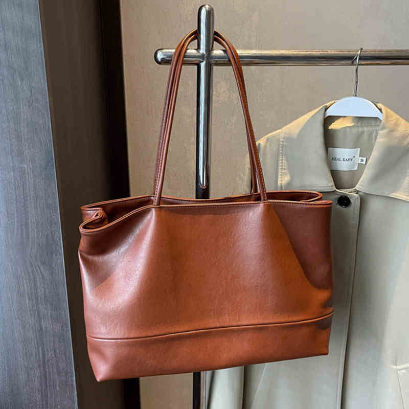 Красная сумка-тоут для женщин винтажная большая вместимость универсальная сумка на одно плечо новая повседневная сумка для покупок в офисе