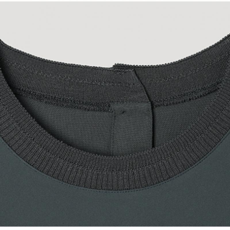 She Smiss Round Neck Unbalance Hem Blouse Swwblp21050 Dg