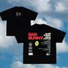 Мужские футболки с принтом Bad Bunny, оверсайз, Y2k, уличный хип-хоп, дышащие, высокое качество, плотный хлопок, короткий рукав, мужские топы
