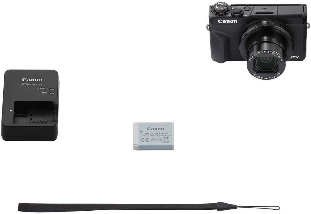 Цифровая 4K-камера для влогинга Canon PowerShot G7X Mark III, поддержка вертикального 4K-видео с Wi-Fi, NFC и 3,0-дюймовым сенсорным откидным ЖК-экраном, Черный