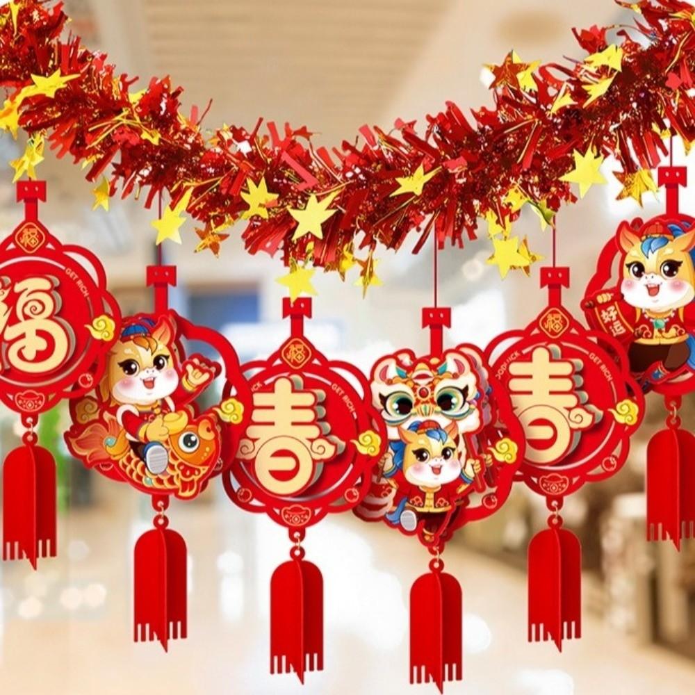 Chinese Style Horse Year Hanging Decorations Spring Festival Decoration  Garden Ceremonies