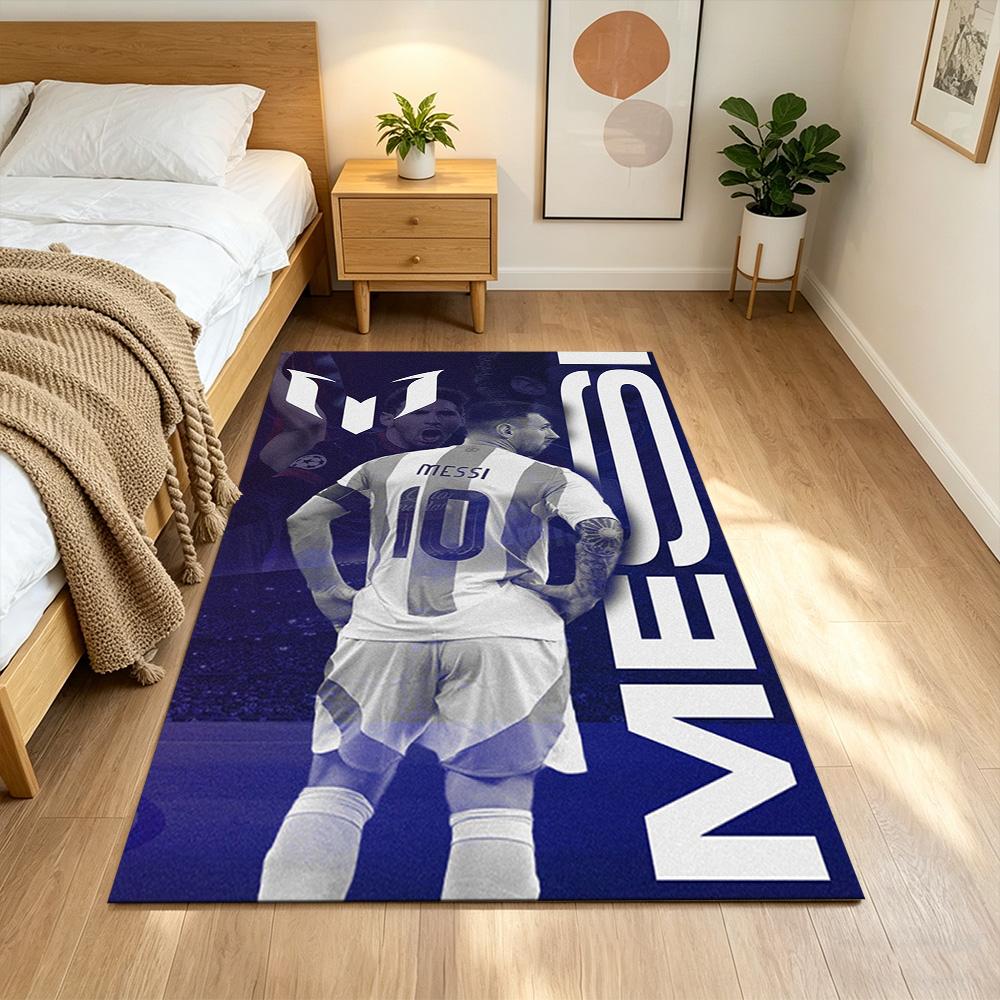 Football Messi Floor Rug Office Rug Design for Bedrooms Outdoor Living Rooms Game Room Anti-slip Rug Office home decor
