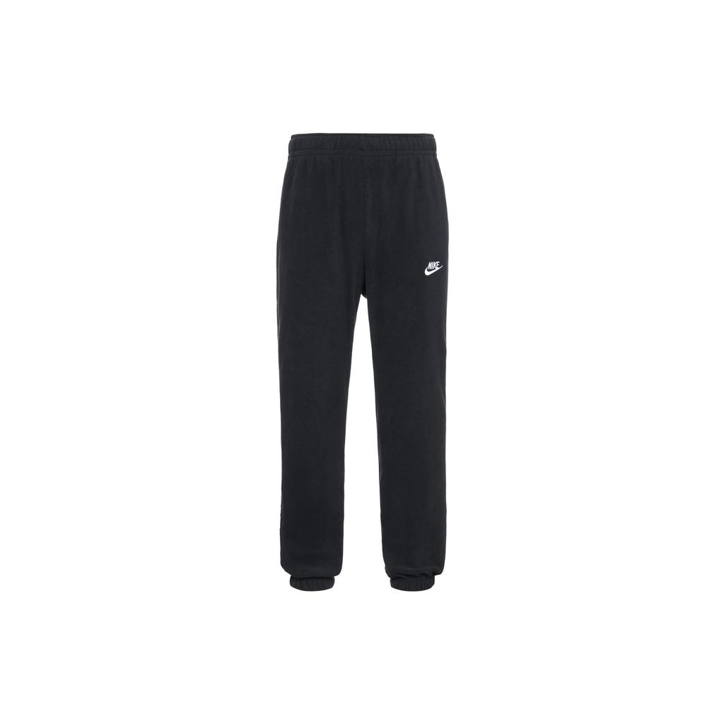 Nike Fleece-Lined Elastic Waist Joggers with Tapered Cuffs Men Bottoms Black DV8163-010