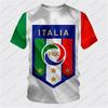 Новая летняя Футболка с 3D принтом Флага Италии Футболка с коротким рукавом для детей Личность Хип-Хоп Унисекс Мода Повседневная Футболка Топ