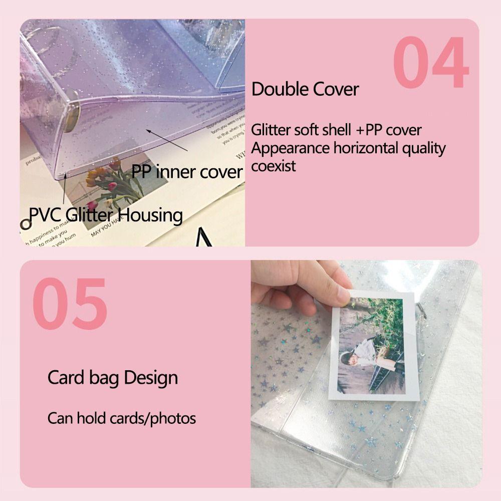 Waterproof Colored Binder Cover Transparent Notebook Protector Gift Handbook Cover  Journal