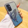 Применимо к чехлу для мобильного телефона Samsung A17 s23 гальванический блеск M15 бриллиантовый переливающийся A73 бабочка A22S защитный чехол