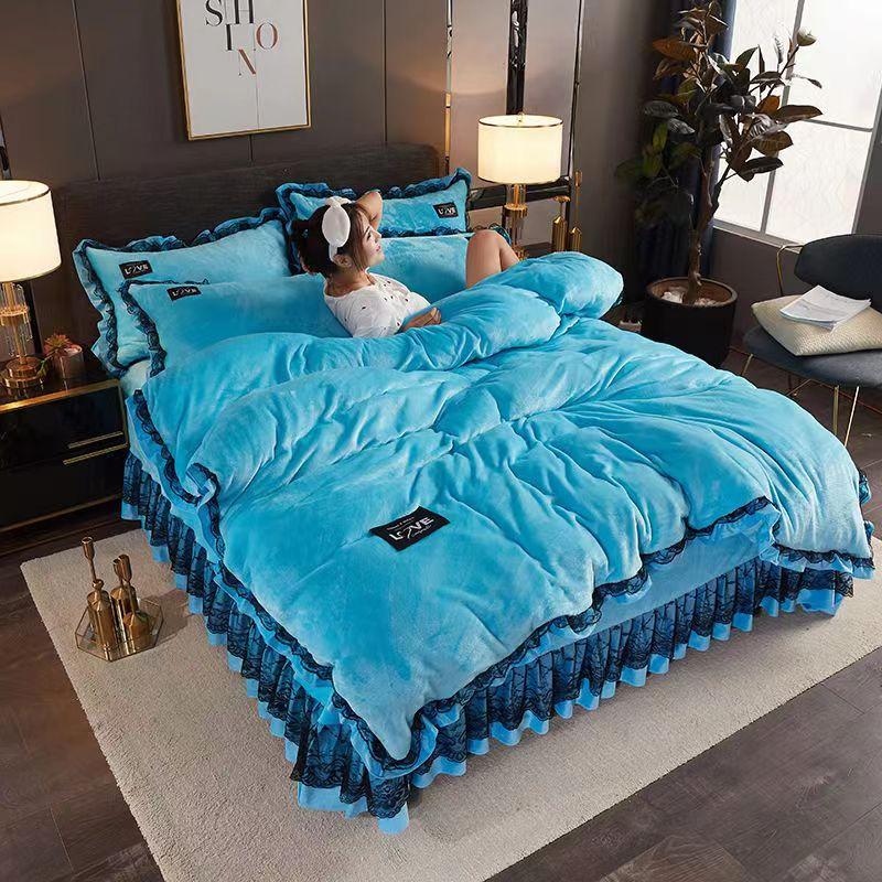 Размер King/Queen Size/полноразмерный пододеяльник, комплект наволочек из плотного хлопка, простое постельное белье для спальни, высокое качество