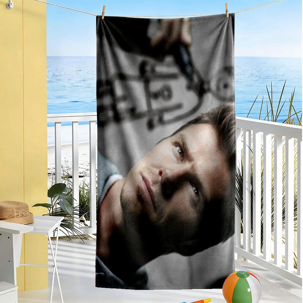 David Beckham Psg Player Beach Towel Soft Durable Quick-Dry Comfortable Lightweight Perfect for Traveling Yoga Camping and Swimming