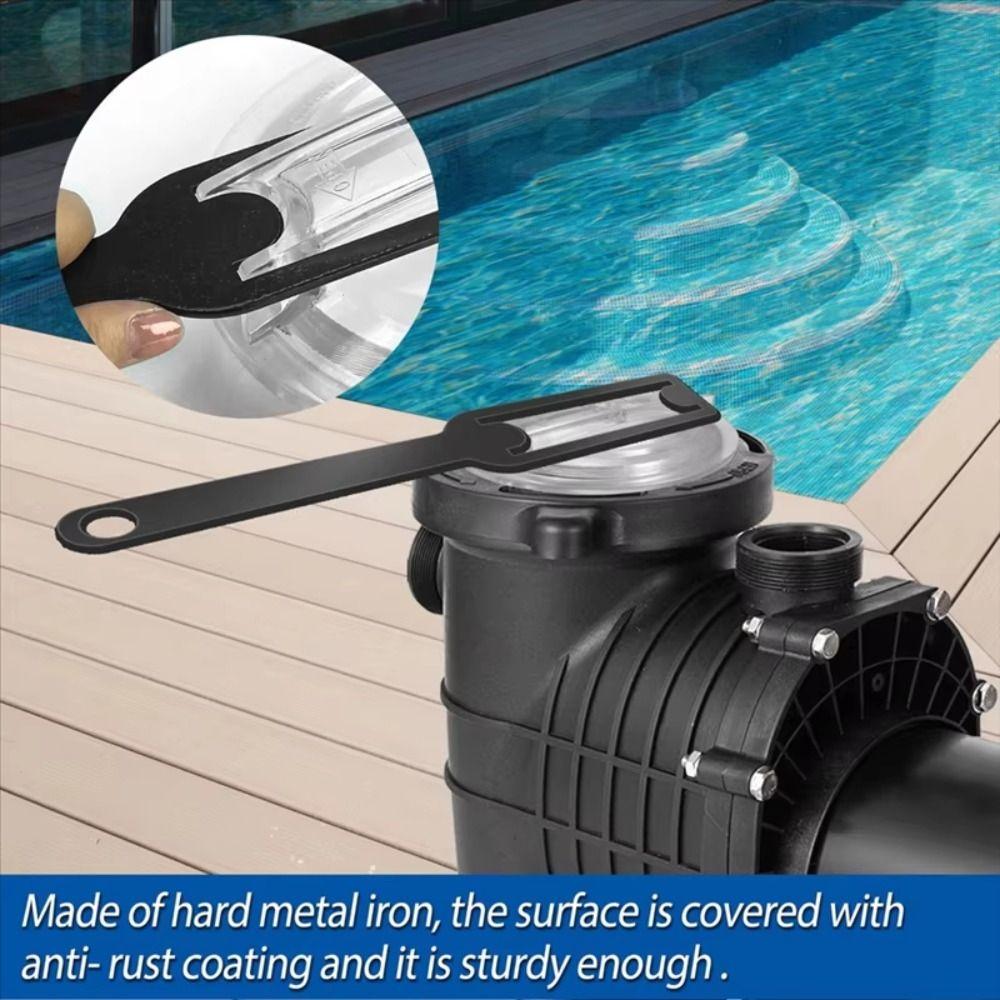Metal Filter Pump Cover Removal Wrench Durable Swimming Pool Wrench Lid Removal Wrench Pumps