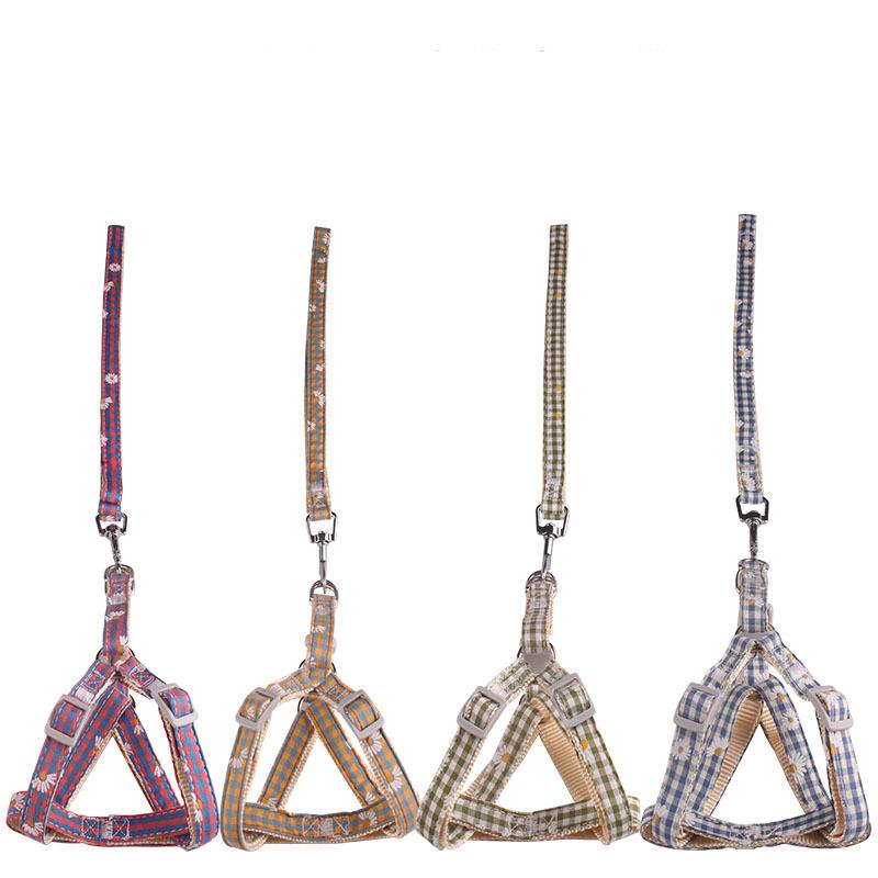 Leashes 1PC Chest and Back Collar Pet Supplies Dog Leash Outdoor Walking Cat Leash Pet Accessories