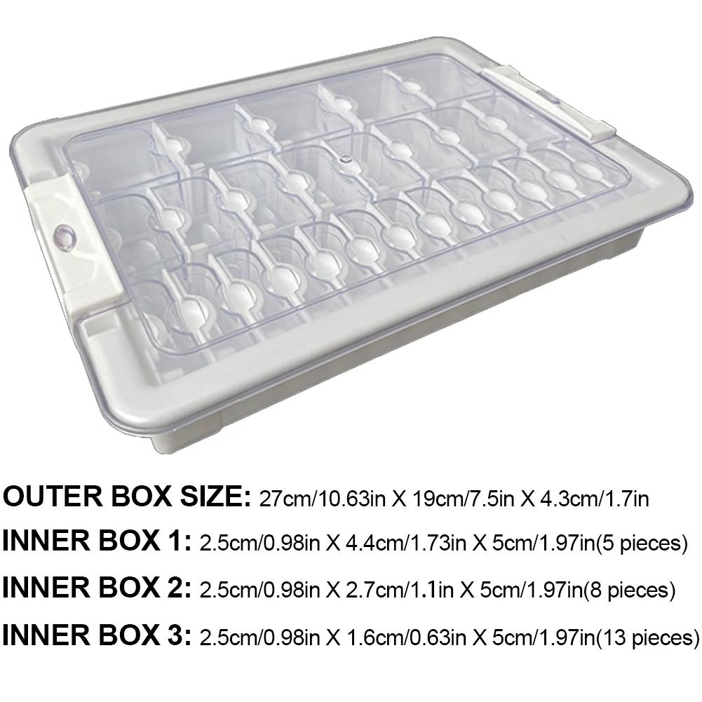 9/15/21/24/26/39 Grids Plastic Organizer Box Diamond Painting Accessories Box Bead Jewelry Storage Box Diy Art Craft Container