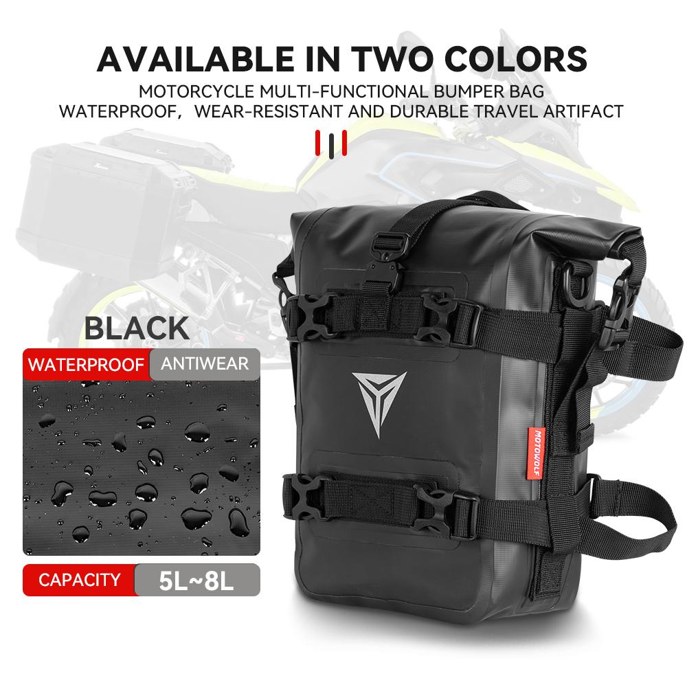 Waterproof Bag For Himalayas BMW GS850 F850GS F900GS F800GS ADV F900 Motorcycle Frame Crash Bar Bags Waterproof 8L Side Bumpers