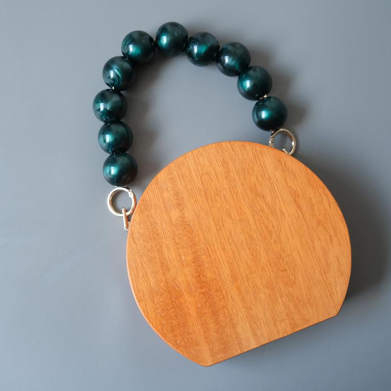 Новый аксессуар для женской сумки, белый, зеленый, часть из акриловой смолы, роскошный браслет из бисера ручной работы, женский сменный браслет с ручкой для сумки, обруч