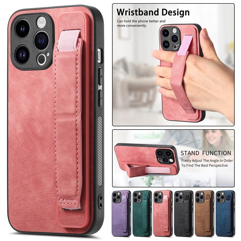 Кожаный чехол-ремешок для iPhone 15 Pro Max 14 Plus 13 12 для Samsung Galaxy S24 Ultra S23 S22 S21 FE A35 A25 A15 A05 A54 A24 A14 A53 Чехол
