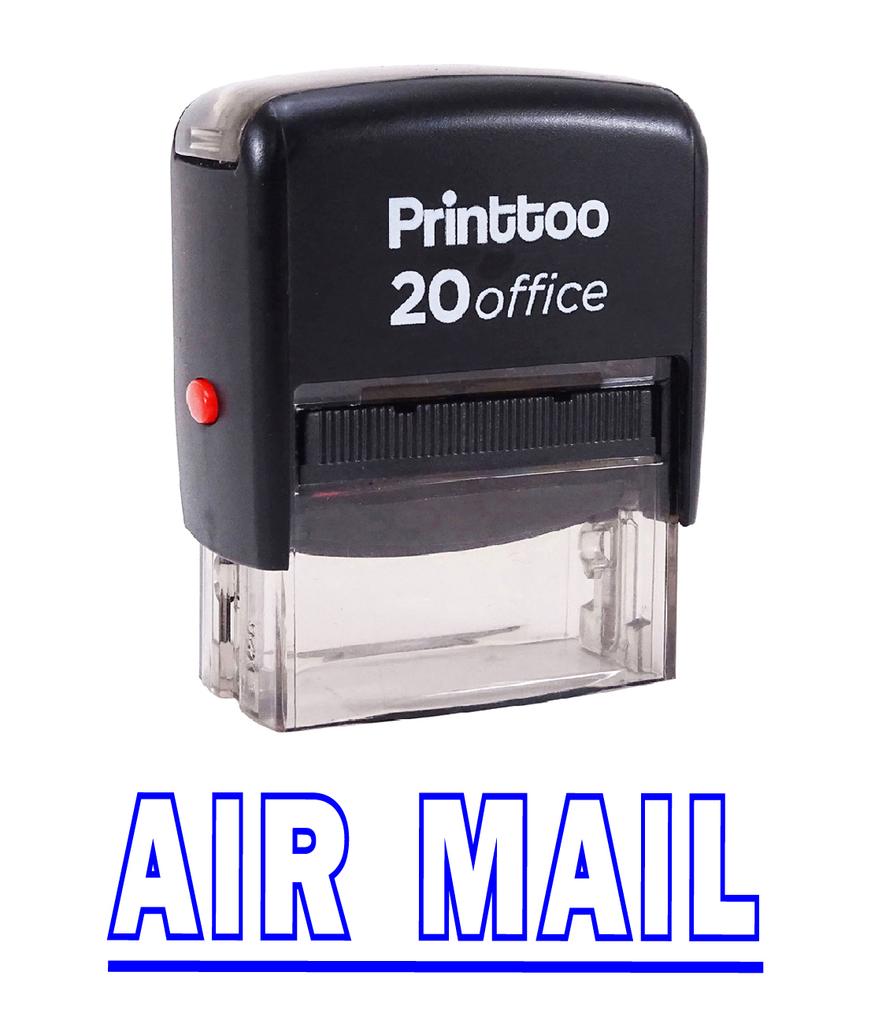 Printtoo AIR MAIL Self Inking Rubber Stamp Office Stationary Custom Stamp -