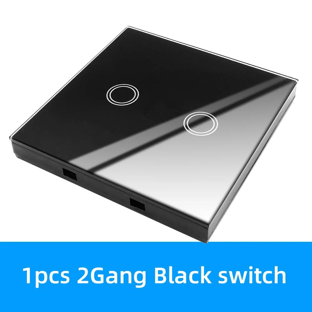 433mhz rf Wireless Touch Button Switch Glass Wall Panel on Off Remote Control Switch Work with Receiver ,for Home Appliance