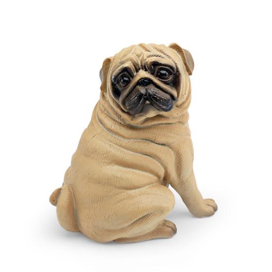 Имитация модели собаки ПВХ мопс шнауцер пудель лабрадор кокер-спаниель фигурка статуэтка скульптура украшение орнамент обучающая игрушка животное