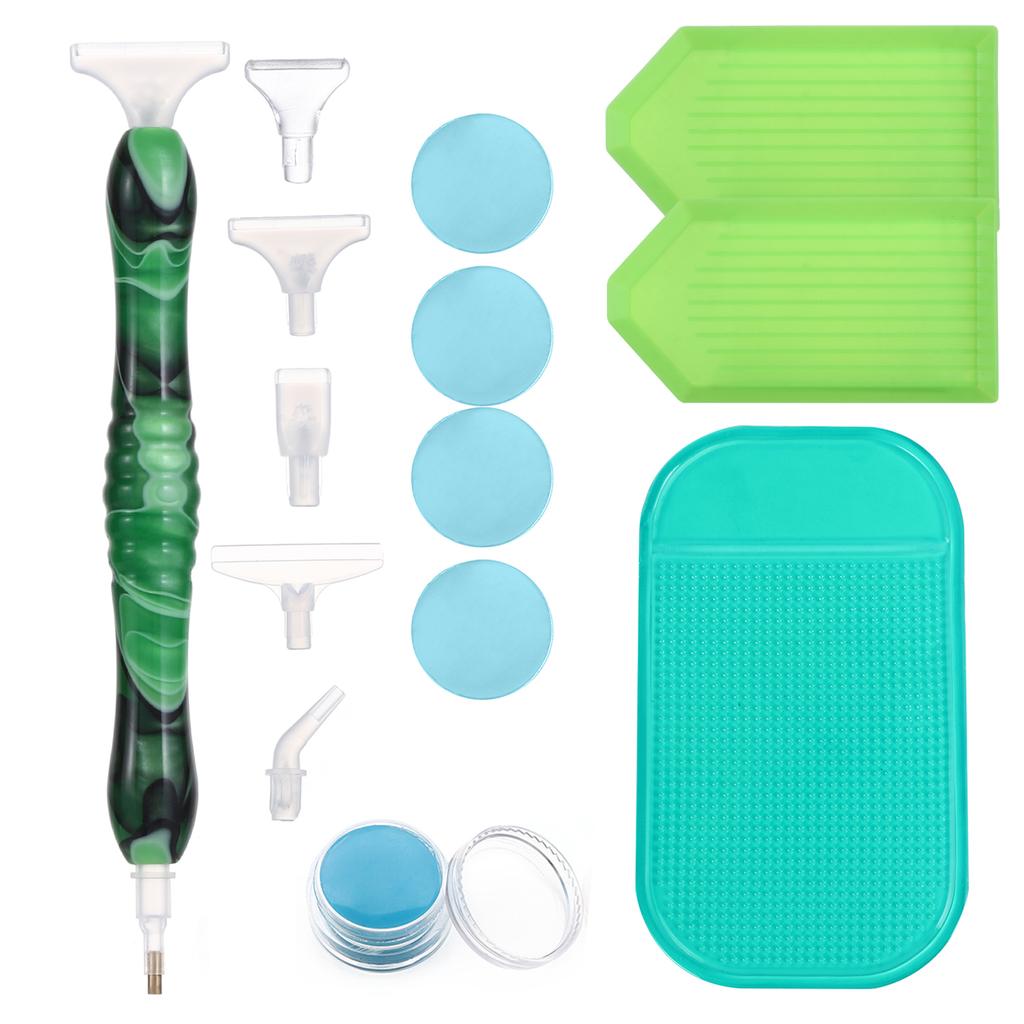 Mat Beads Tray Diamond Painting Glue Clay Resin Diamond Painting Pen Resin Pens Point Drill Pen
