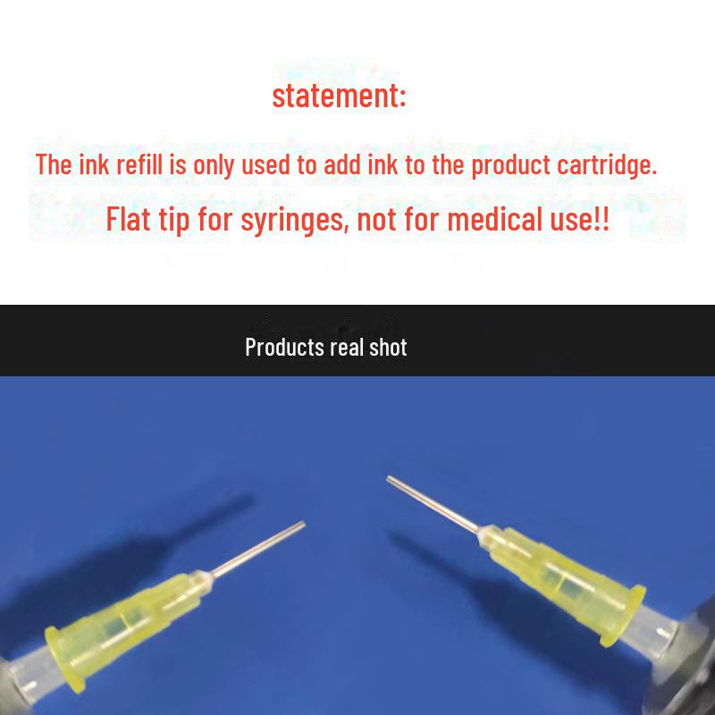 Flat Head Ink Refill Syringe with Needle for Inkjet Printers