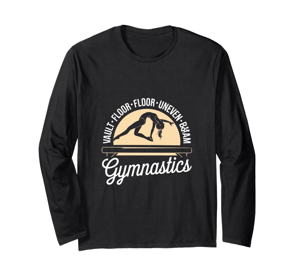 Gymnastics Design for Girls Love Beam Long Sleeve Gymnasts. T-shirt