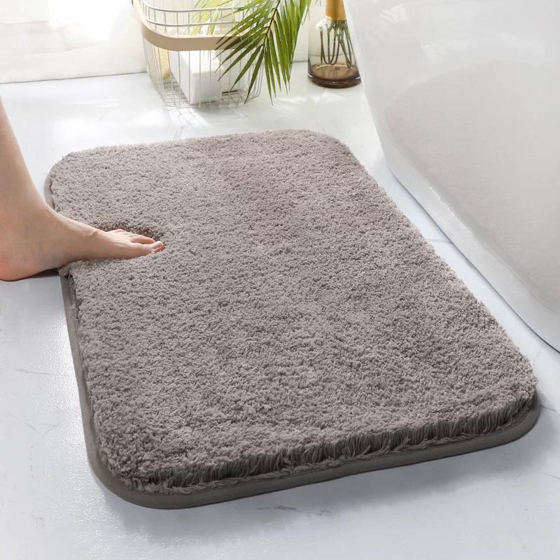 Floor Mat, Bathroom Absorbent Carpet, Toilet Door Mat, Bathroom Entrance Door Mat, Thickened Anti-Slip Quick-Drying Floor Mat