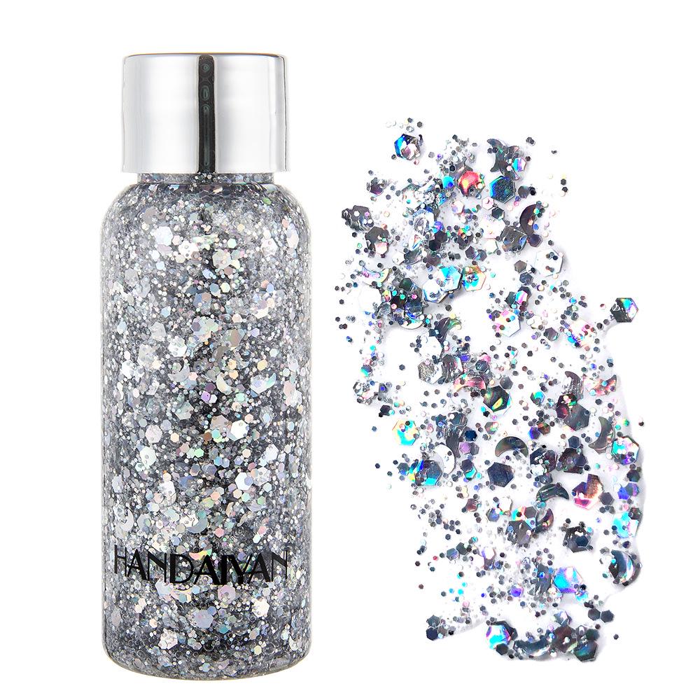 Eye Glitter Nail Hair Body Face Glitter Gel Art Flash Heart Loose Sequins Cream Festival Glitter Decoration Party Festival