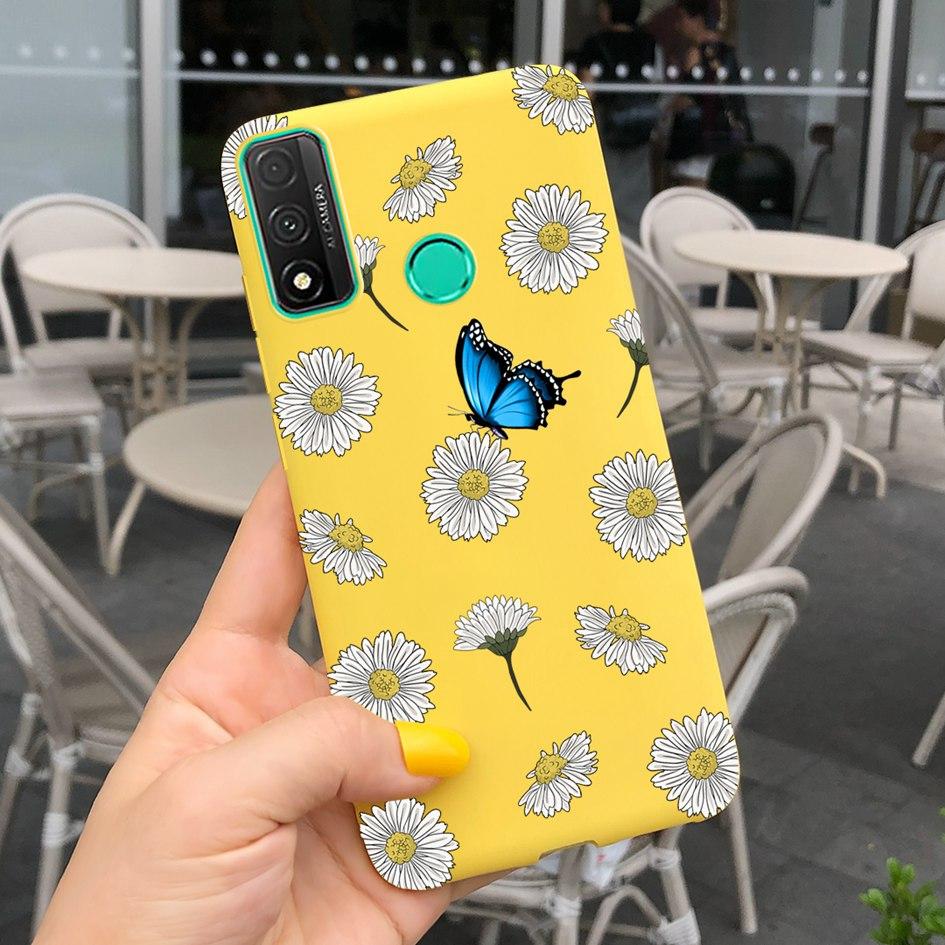 For Funda Huawei P Smart 2020 Case Coque Popular Lavender Flower Phone Case For Huawei P Smart 2020 6.21" Soft Shockproof Bumper