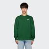 Nike Solid Color Logo Embroidery Crew Neck Pullover Sweatshirt Men Tops Green BV2663-341
