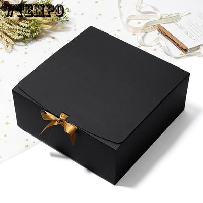 6 шт. черных подарочных коробок с крышками и золотой лентой для жениха, коробки для предложений, коробки для поделок, подарки на день рождения, свадьбу, подружки невесты, выпускной