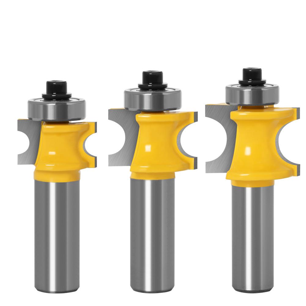High-grade 1/2 Handle Bearing Positive Semicircular Cutter Ball Milling Cutter Wooden Stick Milling Cutter Positive Semicircular Cutter Engraving