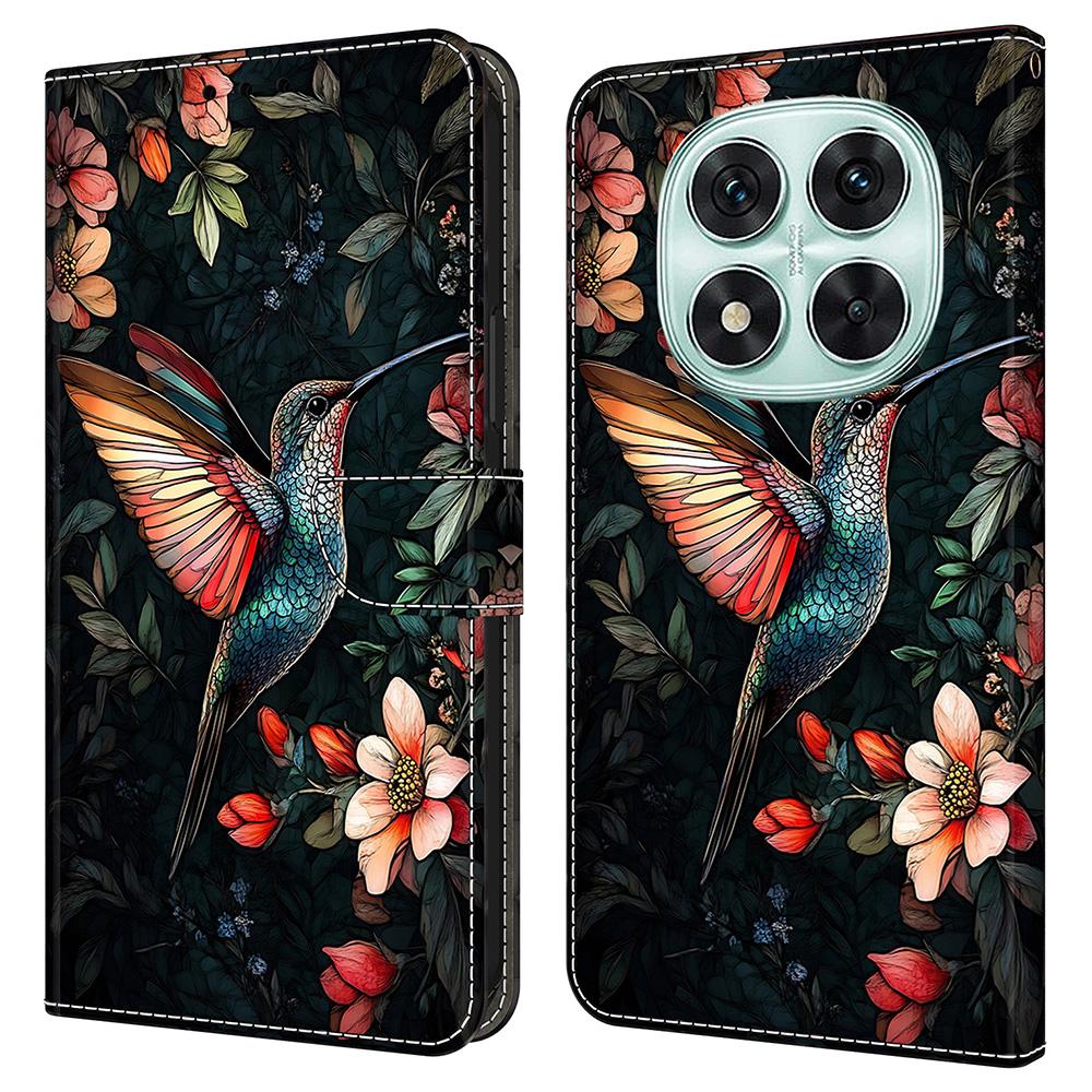 Кожаный чехол с рисунком для Xiaomi Redmi Note 14 Pro+ 5G, кошелек-подставка, откидная крышка для телефона