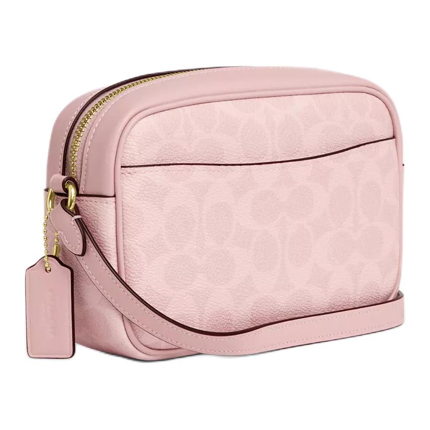COACH Jamie Leather Camera Bag, Shoulder Bag Small Womens Pink