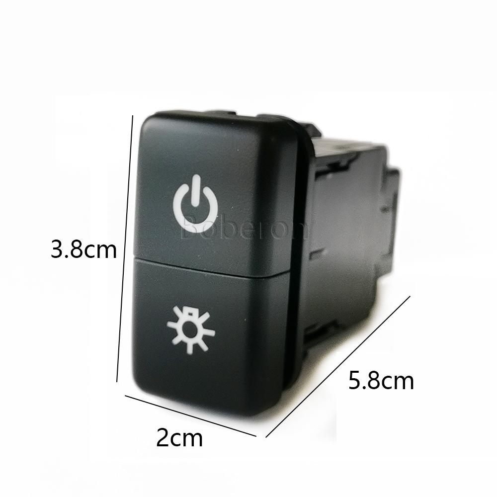 1PC Dual Switch DRL LED Light Power Switch Front Fog Lamp Switch Button For FJ Land Cruiser Prado 120 LC100 Switches4