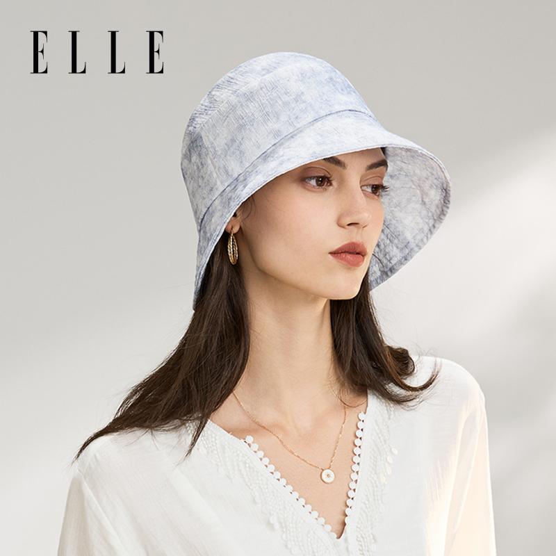 ELLE hat for women, sun protection, sun shading, summer UV protection, French high-end fashion, versatile, breathable basin hat, fisherman hat