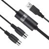 2 Meters MIDI USB Cable Electric Music Compile Interface Adapter Cable Converter