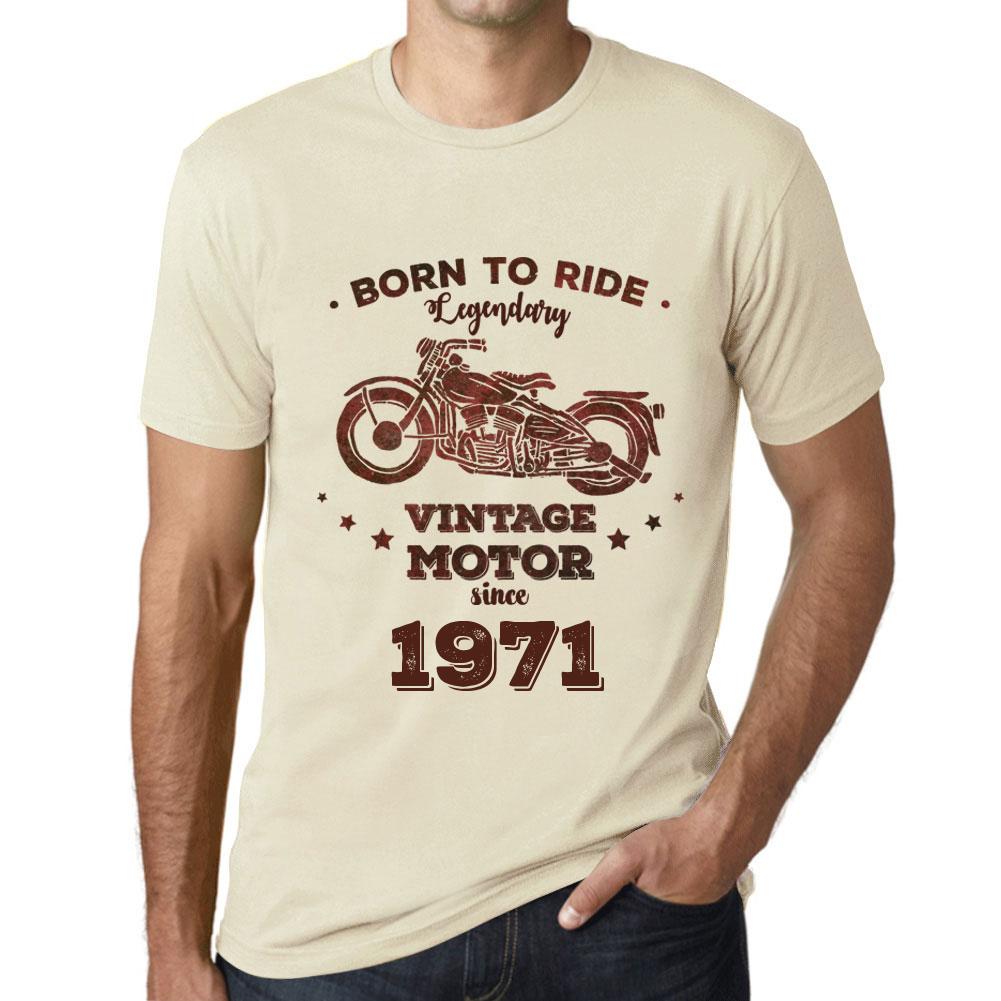 Мужская винтажная футболка с рисунком Easy Rider с 1971 года, натуральный