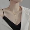 Necklace Hollow Out Decoration Pulling Stretching Attractive Female Clavicle Chain Tassel Necklace Jewelry Accessory