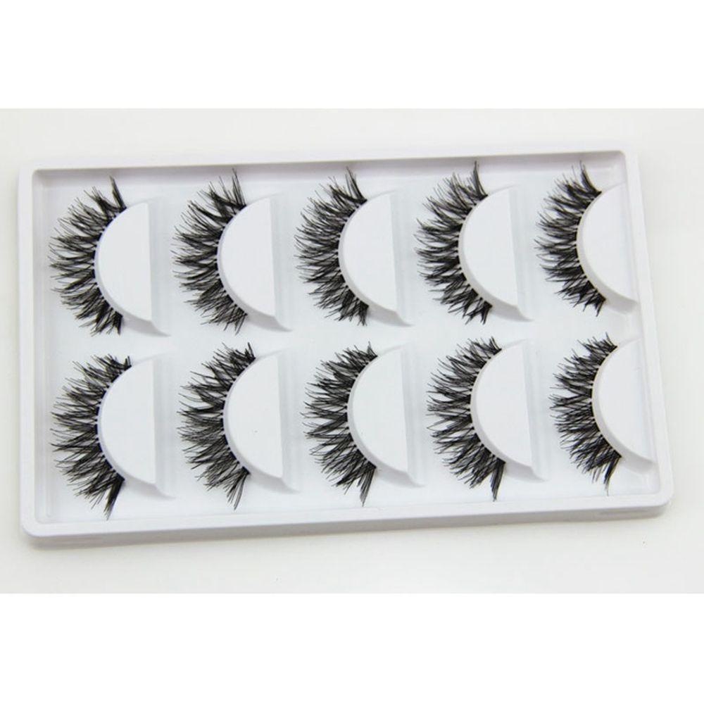 5 Pairs Natural Soft Long Eye Lashes Extension Cosmetic False Eyelash