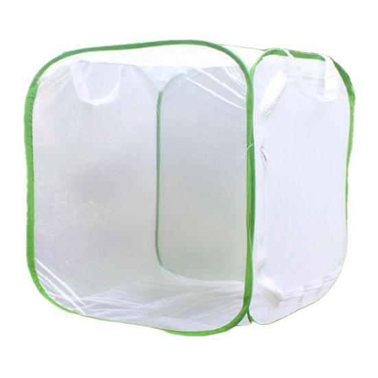 Foldable Butterfly Cage Pop-up Mesh Tent with Zipper Door Butterfly Habitat Cage Insect House for Raising Caterpillars And Butterflies
