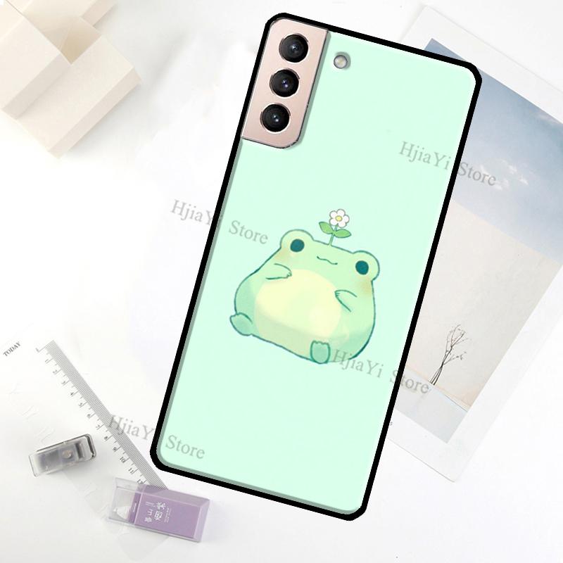 Милый зеленый чехол-лягушка для Samsung Galaxy S23 Ultra Note 20 10 S9 S10 Plus S20 S21 FE S22 Ultra