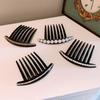 Elegent Headwear Teeth Hair Clip Pearl Hair Combs Sequins Hair Bun Maker Hairpins Headpieces