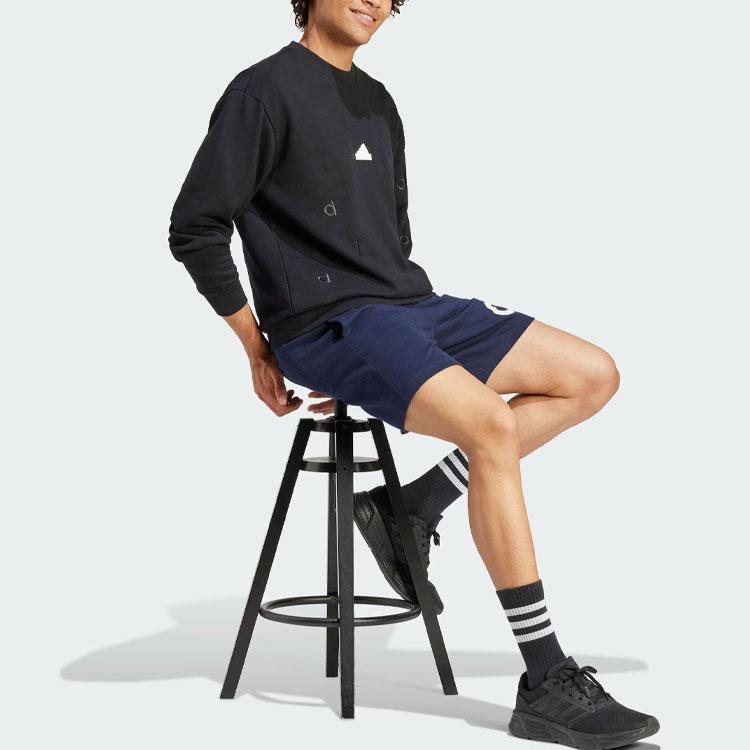 adidas Вышитая толстовка мужская толстовка черная IS2035