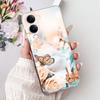 Для Vivo Y29s Y29 4G 5G / Vivo Y04 4G Задняя крышка Девчачий Модный Цветок Бабочка Рисунок Чехол Мягкий ТПУ Прозрачный Тонкий Силиконовый Чехол
