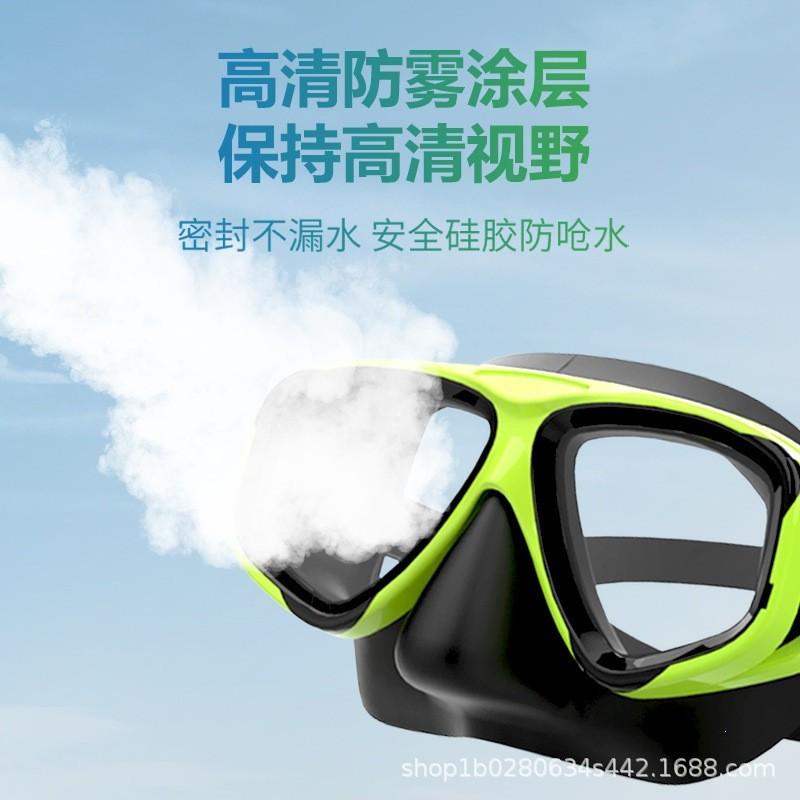 Adult Snorkel Set Anti-Fog Dive Mask Dry Scuba Swimming