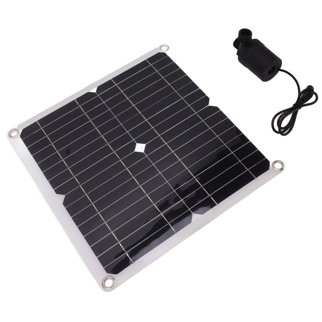 Solar Water Pump Kit 50W Solar Panel 22W Water Fountain Pump with Battery Box Timing Controller