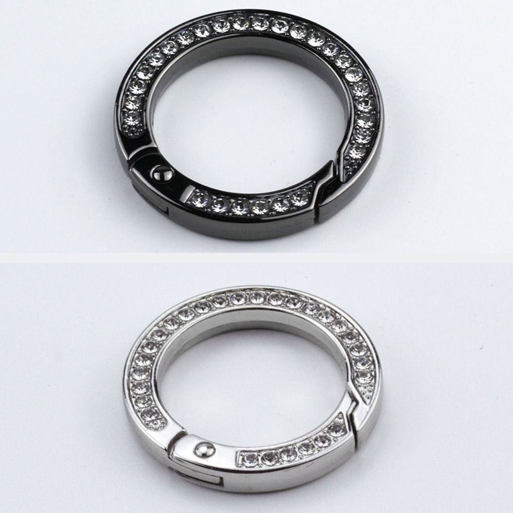 3 шт. Круглые пружинные пряжки-кольца 35 мм Пряжка для сумки/ремня Нажимной триггер Кошельки Сумки Пряжки