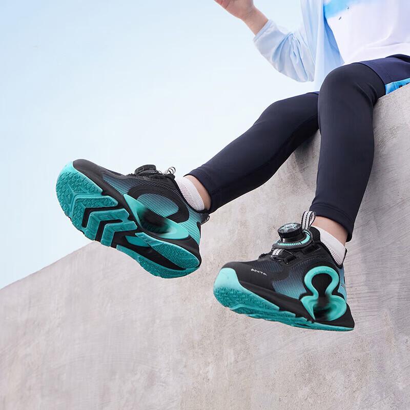 Anta Детские ежемесячные удобные дышащие кроссовки для измерения параметров тела с амортизацией и износостойкостью, низкие кроссовки для бега, детские кроссовки A312429999-1