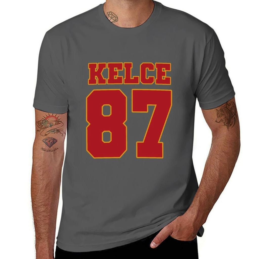 Travis Kalce 87 Tshirt Big Size Loose Fit Tee Shirt Tshirt